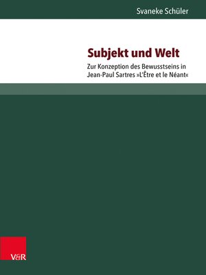 cover image of Subjekt und Welt